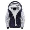 Men's Pullover Winter Workout Fleece Hoodie Jackets Full Zip Wool Warm Thick Coats