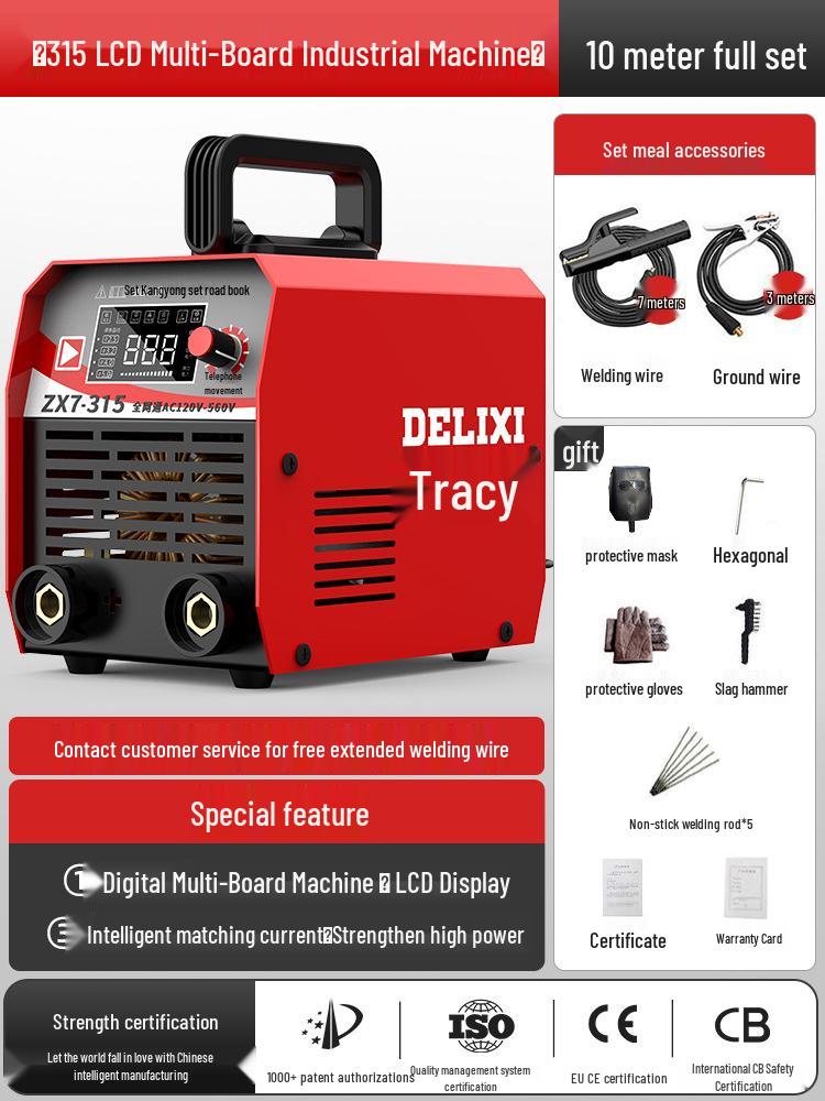Delixi 315/400 Industrial Welder, Dual Voltage 220V/380V, Small All-Copper Automatic for Household & Industrial Use
