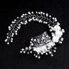 1Pcs Hair Accessories Made Hair Color Pearl Wedding Hair Combs For Bridal Flower Headpiece Women Hair Ornaments Jewelry
