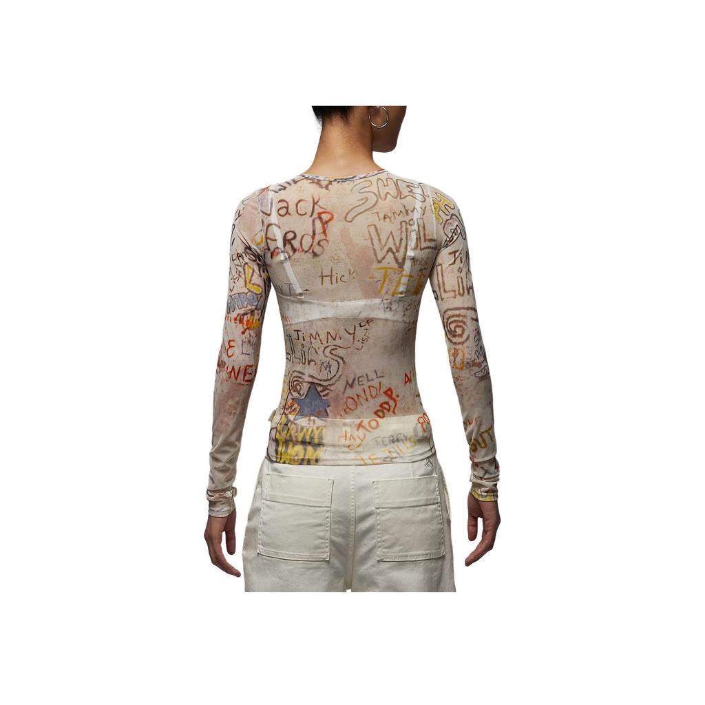 New Jordan Graffiti print Long sleeve Top HQ9175-133