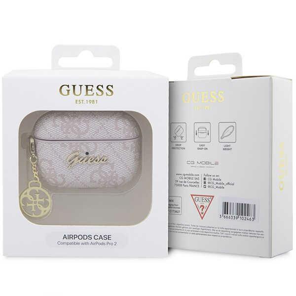 Guess Guap2G4Gsmp Airpods Pro 2(2022/2023) Cover Różowy/Pink 4G Charm Collection