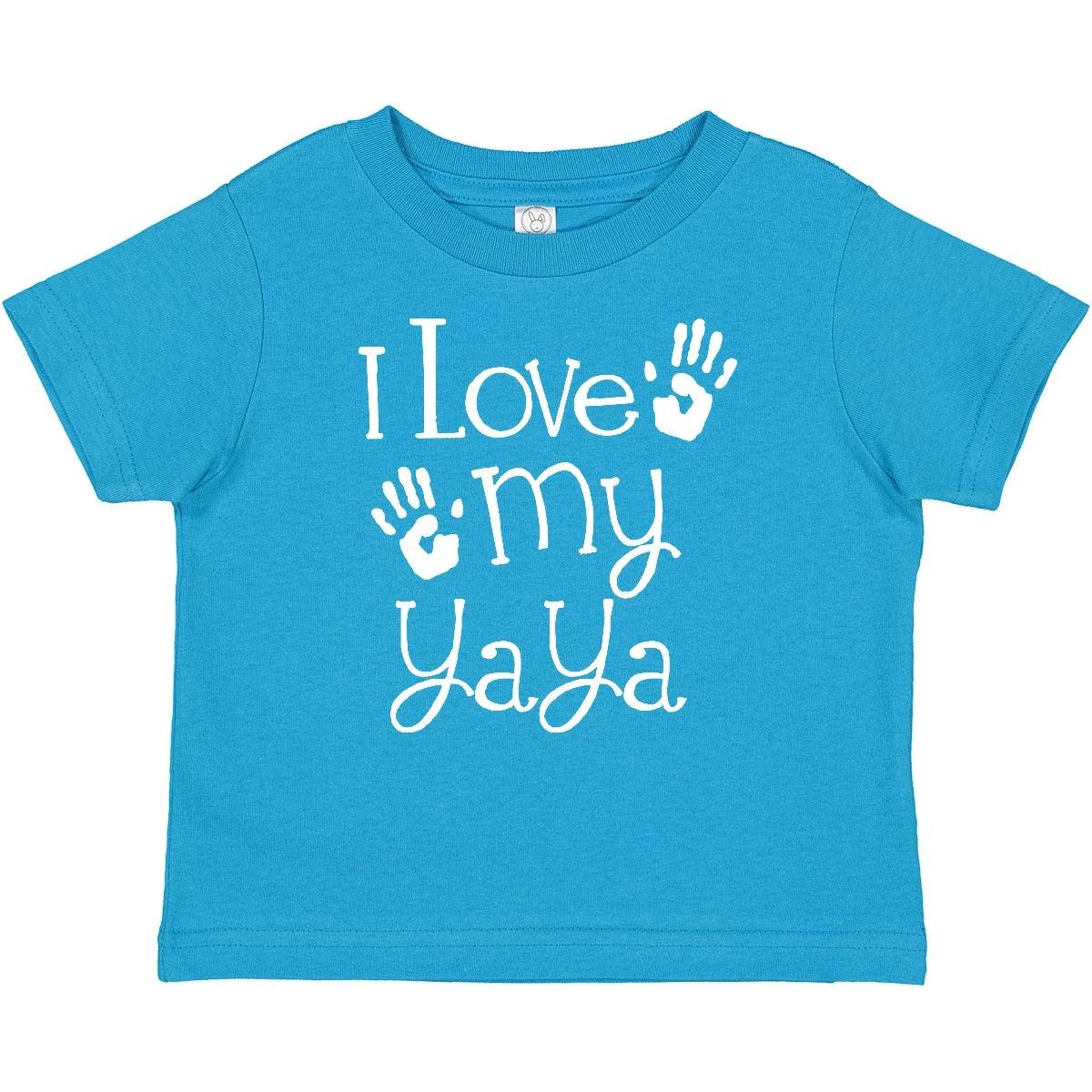 Inktastic I Love My Yaya Grandchild Baby T-Shirt Grandkids Cute Boys Girls Tees 150
