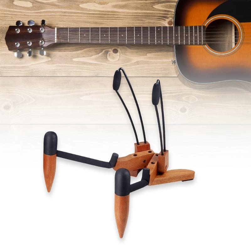 Folding Ukulele Holder Vertical Small Musical Instrument Stand Concert Portable Wood Small Guitar Stand Enduring