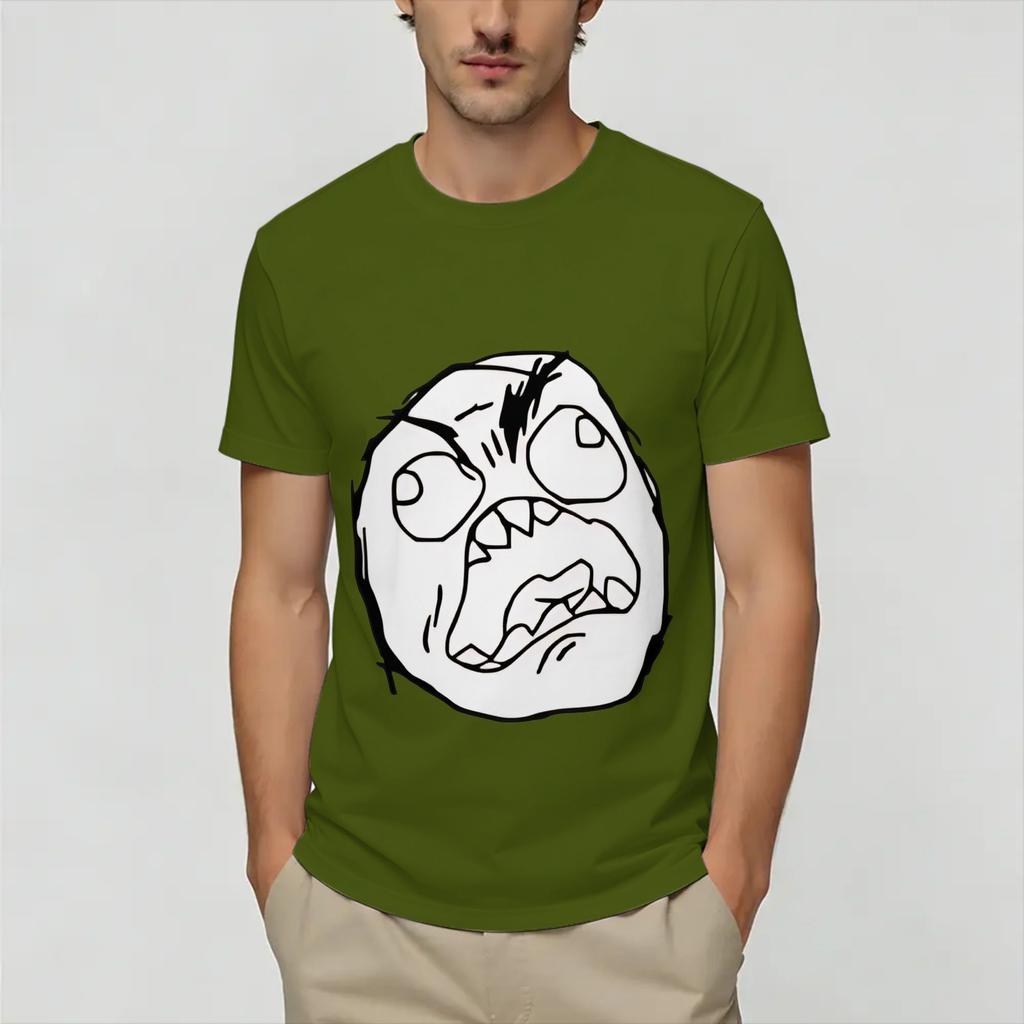 Rage Comic Trollfac 100 Cotton Tshirt For Unisex Summer Vintage Tshirts O Neck Hip Hop Tees Oversized Print Clothes