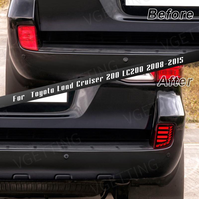 Pentru Toyota Land Cruiser LC200 2008 - 2015 LED Reflector Bara Spate Avertizare Lumină Frână Semnalizare Lampă Ceață Accesorii Auto 12V