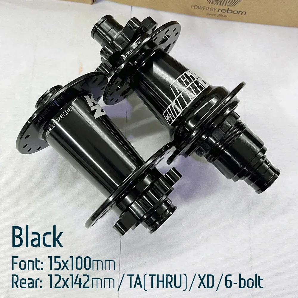 Koozer Xm490 Pro Rear Mtb K7 Cube 28/32/36 Holes Bicycle Hubs 5X135 12X142 Qr Thru Axle Noisy Hub For 11 12 Speed Xd
