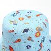 Kids Summer Sun Protection Cap Spaceship Planet Print Bucket Hat Wide Brim Fisherman Hats Boys Girls Outdoor Beach Basin Caps
