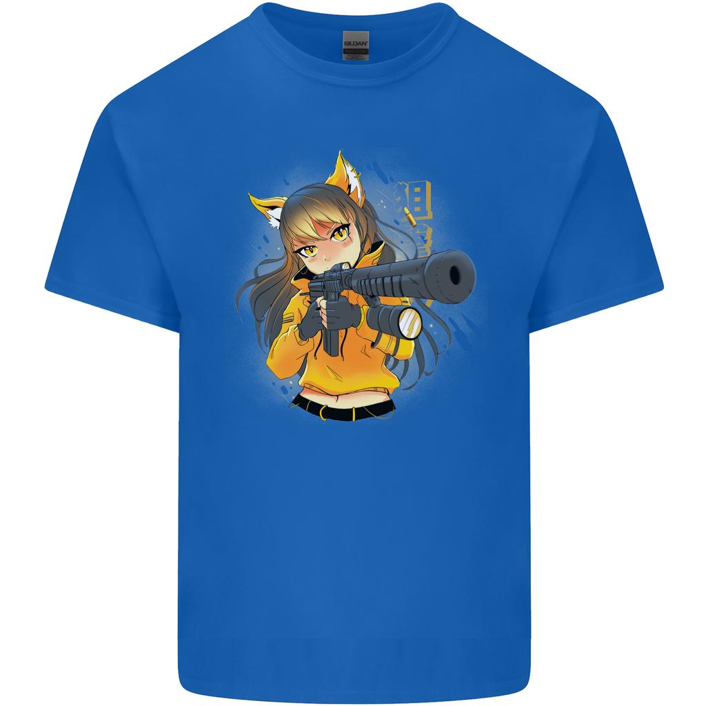 Anime Gun Girl Unisexs Light Cotton TShirt
