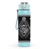 1PC Black White Eye Pyramid 750ml Color Plastic Sports Water Bottle Leakproof Flip Straw Lid Suitable for Sports Office Home Use