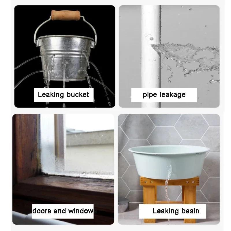 Bandă de reparare a scurgerilor din PVC, ultra-durabilă, super puternică, etanșă, rezistentă la intemperii și autoadezivă, soluție pentru remedieri instantanee, 10 cm x 1,5 m