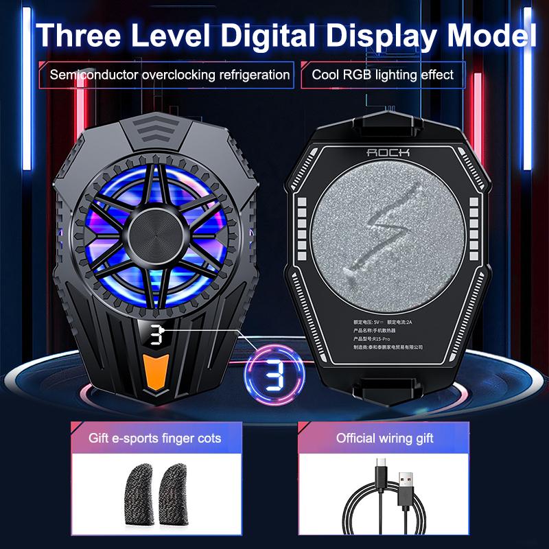 Mobile Phone Cooler Cooling Fan Radiator For PUBG Phone Cooler Back-clip Semiconductor Game Air Cooling Fan