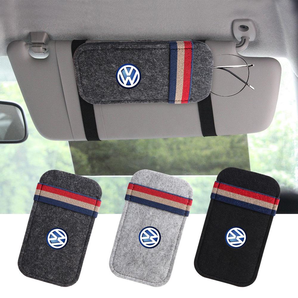 Für Volkswagen n11 Stück Auto Sonnenblende Brillenetui Brillenclip Karten-Fahrkarten-Aufbewahrungs-Clip Ventilkappe Für VW Rline Golf MK4 GTI Jetta Tiguan