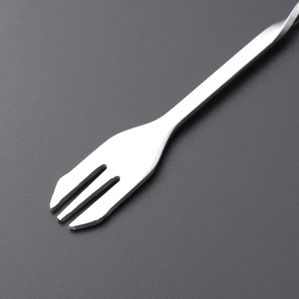 32Cm Stainless Steel Bar Spoon Mixing Fork Swizzle Stick for Cocktails Tea Drinks Easy to Clean Dishwasher Safe