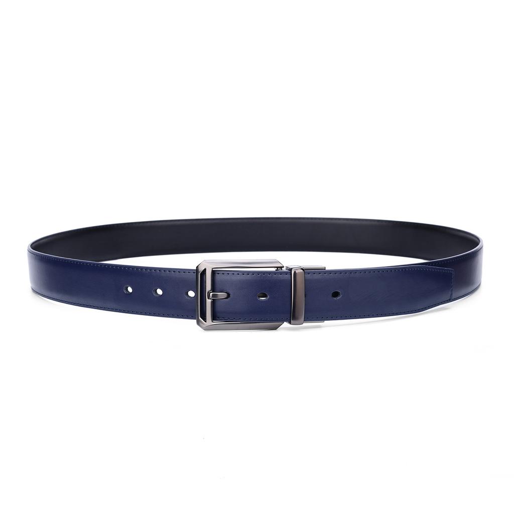 Double-Sided Use Men'S Belt Leather Pin Buckle Cowhide Belt High-End Versatile Belt Men