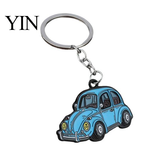 Vintage Vehicle Key Holder Enamel Retro Beetle Car Keychain, Ring Holder, Decorative Anti-oxidation Keychain Accessories for Handbags Backpacks,