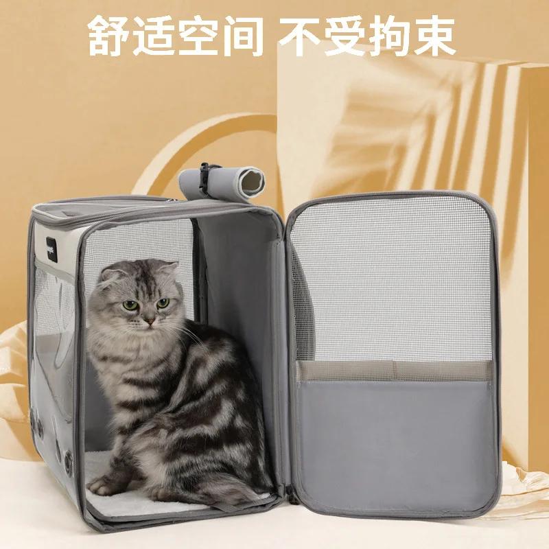 Pet Bag Go Out Portable Backpack Portable Breathable Large Space Cat Dog Carrier Backpack Pet Travel Bags
