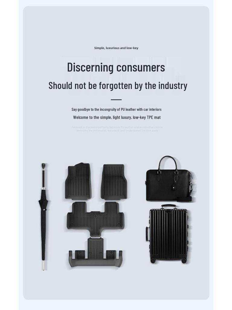 Tesla Model Y 2025 Waterproof TPE Floor, Trunk & Backrest Mats