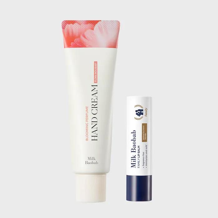 Blooming Perfume Hand Cream Flora Bouquet 50g + Family Lip Balm 3.5g