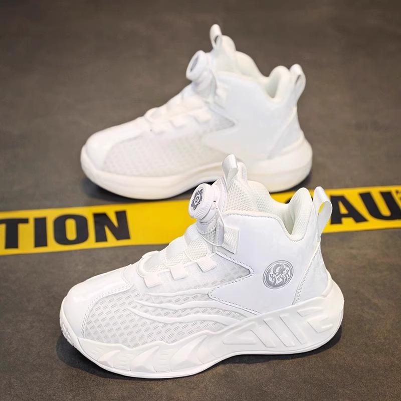 Kinder-Basketballschuhe, Jungenschuhe 2025 neue Sommermodelle, leichte und atmungsaktive Sportschuhe für mittlere und ältere Kinder, atmungsaktiv lit