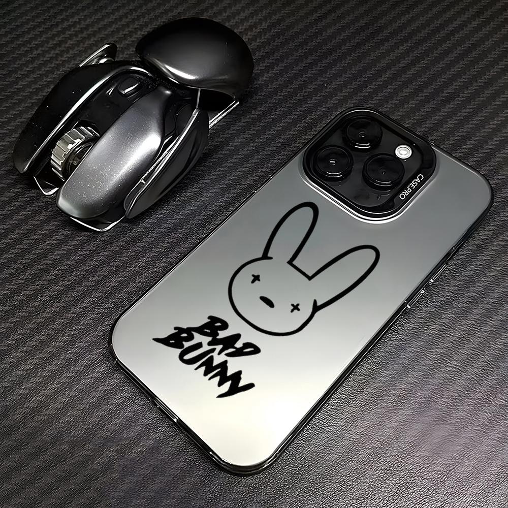 Bad Bunny X100pre Handyhülle für iPhone 13 Pro Max 15 Pro 14 Plus 12 X XS Max XR 11 Pro Mode Bunte Silberne Hülle