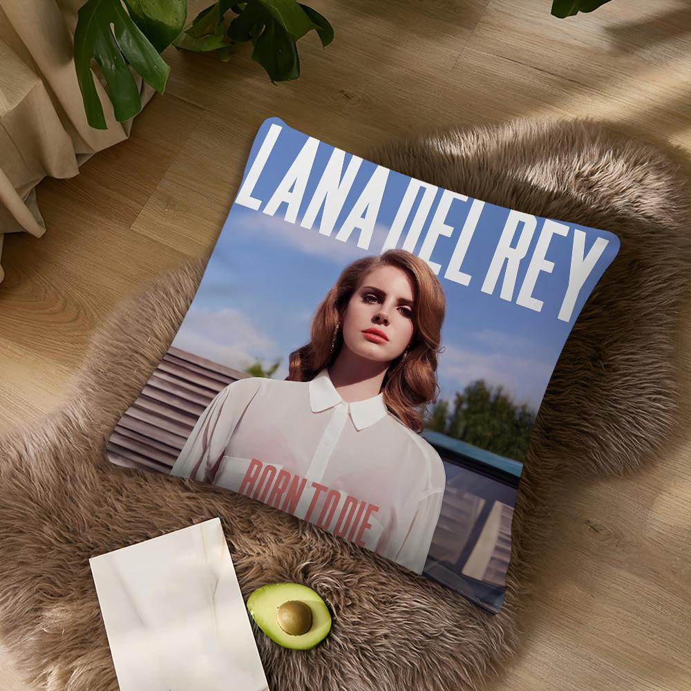 Singer L-Lana D-Del R-Rey Tough Ultraviolence For Bedroom Car Coffee Shop Room Soft And Living Room Sofa Decorative Pillow Case