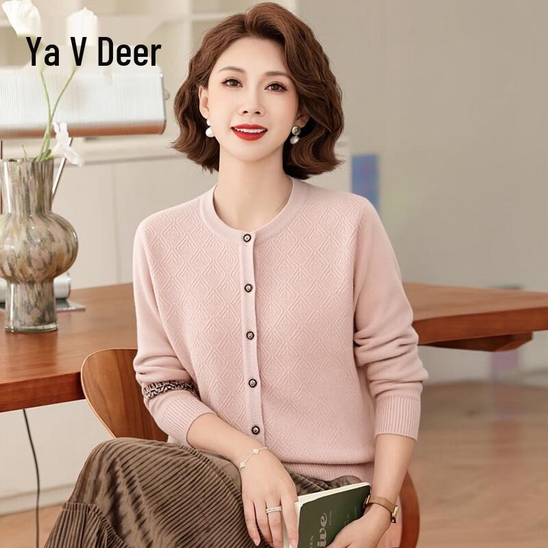 

Yalu Women s 100% Merino Wool Floral Cardigan M (160)