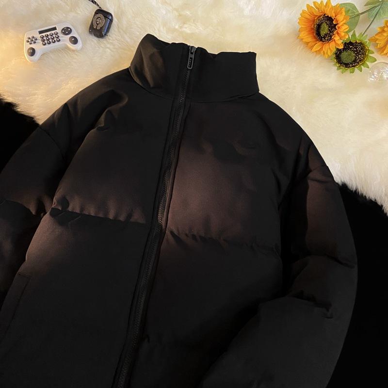 

High Street Thickened Cotton Clothing Winter New Couple Fried Street Package Versatile Casual Cotton Clothing A108-3-1111 S чорний