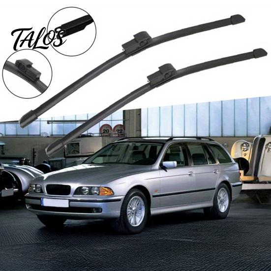 Direct Fit Wiper Blades 2Pcs/Set Car Windshield for BMW 5 Series 1995-2004 E39 UV Resistant 525i 528i 530i 540i M5, 26/22-Inch All Weather Beam