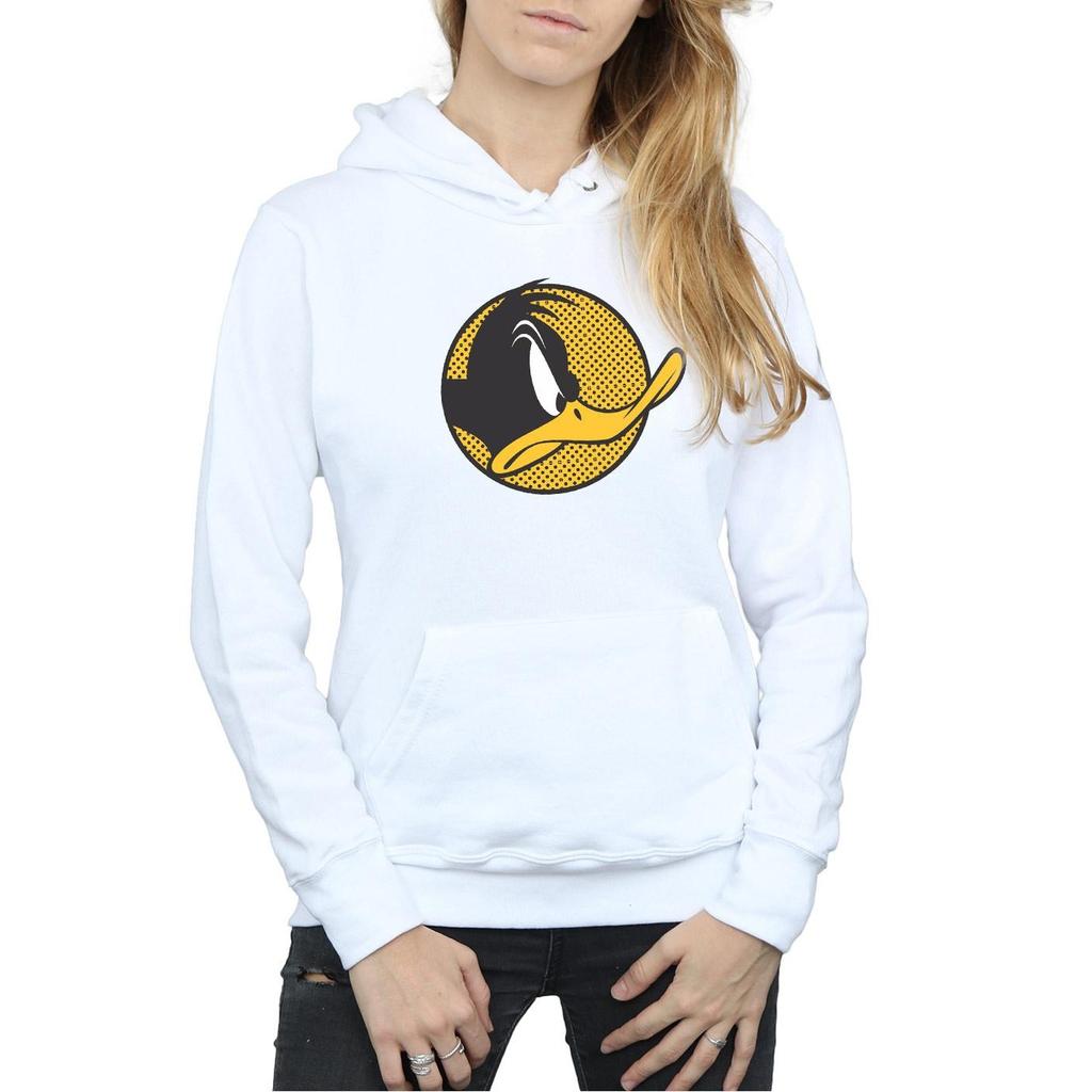 Looney Tunes Womens/Ladies Daffy Duck Dotted Profile Hoodie