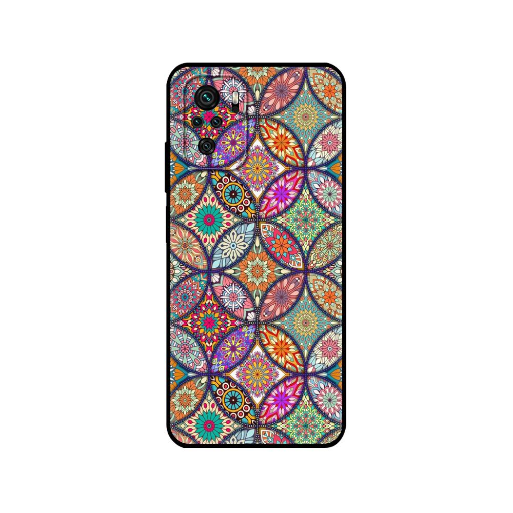 

Черный чехол из ТПУ для Xiaomi Redmi 9T, чехол Redmi Note 9T Note 10 5G 4G Pro 10S, чехол с 3D-тиснением, винтажный ретро-решетчатый цветок Redmi 10