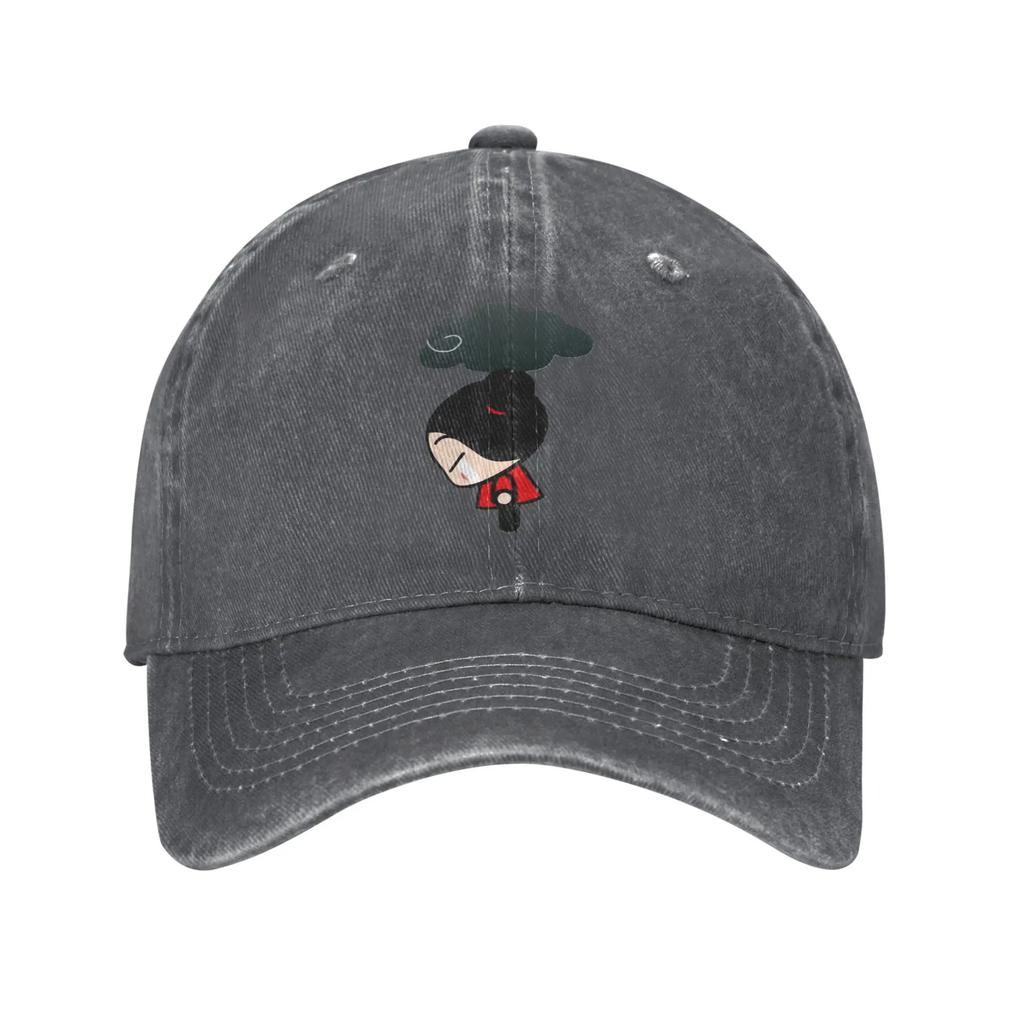 Pucca Pucca Denim Fabric Cap Casual Baseball Caps Adjustable Hat Summer Unisex Baseball Hats