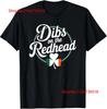 Funny Irish Clover St Patricks Day Dibs On The Redhead T Shirt Vintage Soft Versatile Streetwear Designer Clothes Homme
