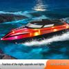 Дитячий швидкісний катер на радіокеруванні зі світлом - Ідеальний подарунок на день народження для хлопчиків