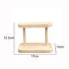 Nature Wood Jewelry Storage Rack Cosmetics Shelf Desktop Organizer  Office