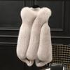 Women's Winter Short Faux Fox Fur Vest Jacket In Winter and Autumn
