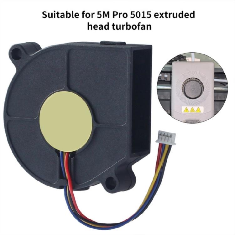 Double Bearing Fan 24V 51.5x51.5mm Extruder Hotend Radiator Cooling Fan 5015 for AD 5M 3D Printer Accessories