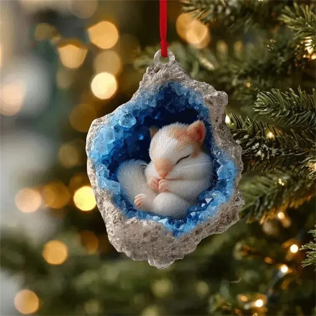 Christmas Advent Calendar Ornament, 24-Day Christmas Advent Calendar, Christmas Tree Decoration, 2D Flat Acrylic Pendant