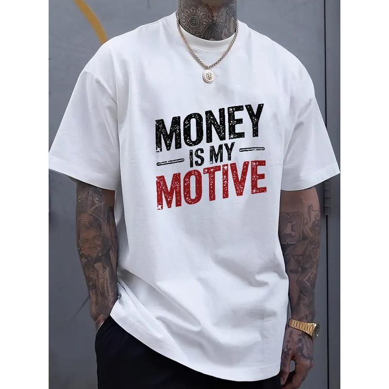 

European sizes Men S Black Graphic Crew Neck T-Shirt - Bold Red & White Lettering, Short Sleeve Casual Summer Tee, Regular Fit Statement Shirt 4XL білий