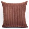 Supersoft Corduroy Cushion Cover Solid Striped Throw Pillow Covers Decorative Pillow Case for Sofa Bed Living Room Decoration