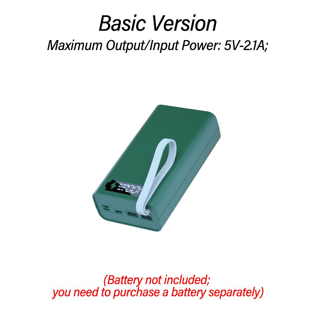12 Cell 18650 Push Pull Detachable Solder-Free DIY Power Bank Kit Mobile Power Supply Battery Holder Housing Without Battery