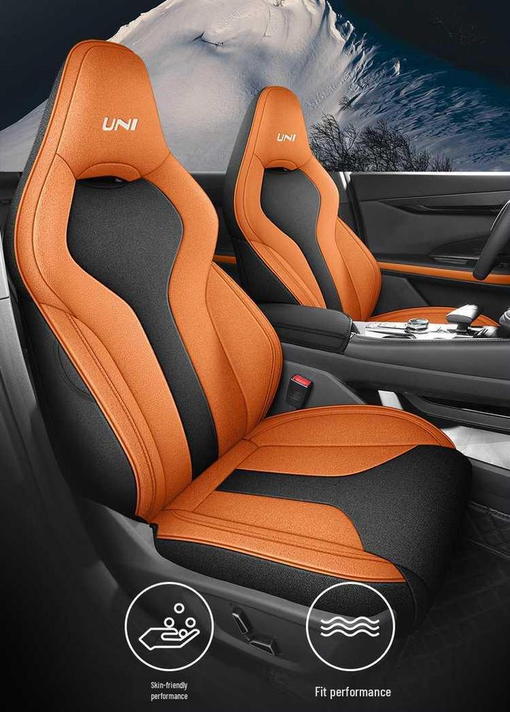 All-Season Breathable Linen Seat Covers for Changan Uni-V 2023-2025, Full Coverage Cushions