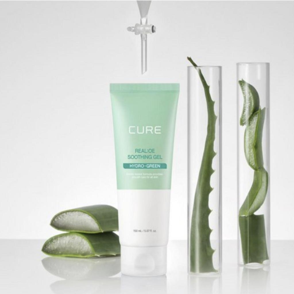 KIM JUNG MOON ALOE Cure Real Aloe Soothing Gel 150ml – 88% Jeju Aloe Vera Leaf Water Moisturizing & Soothing Gel