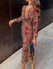 Autumn  Print Women's Dress