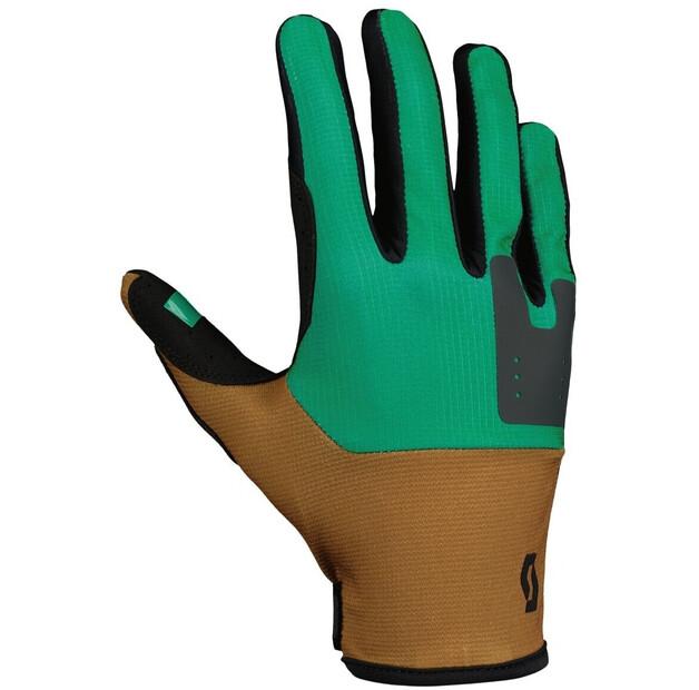 Велоперчатки Scott Enduro LF (зеленый/коричневый) L