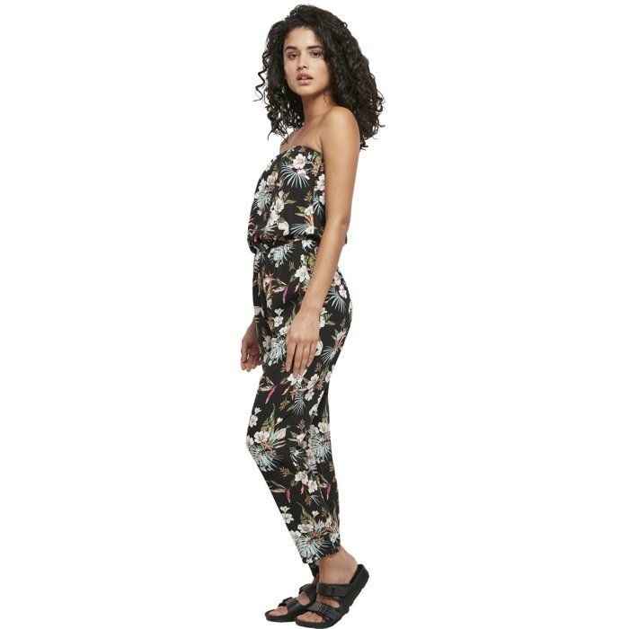 Urban Classics Ladies - Bandeau Jumpsuit Overall Tropical