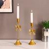 European Style Romantic Dining Table Decoration Retro Candlelight Dinner Props Wedding Table Candle Stand Exquisite Candlestick