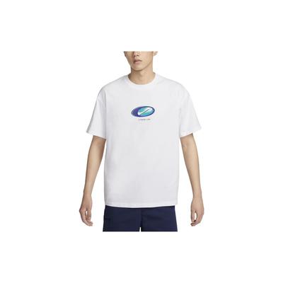 SB Crew Neck Loose Skateboarding T-Shirt Men Tops White DX9461-100