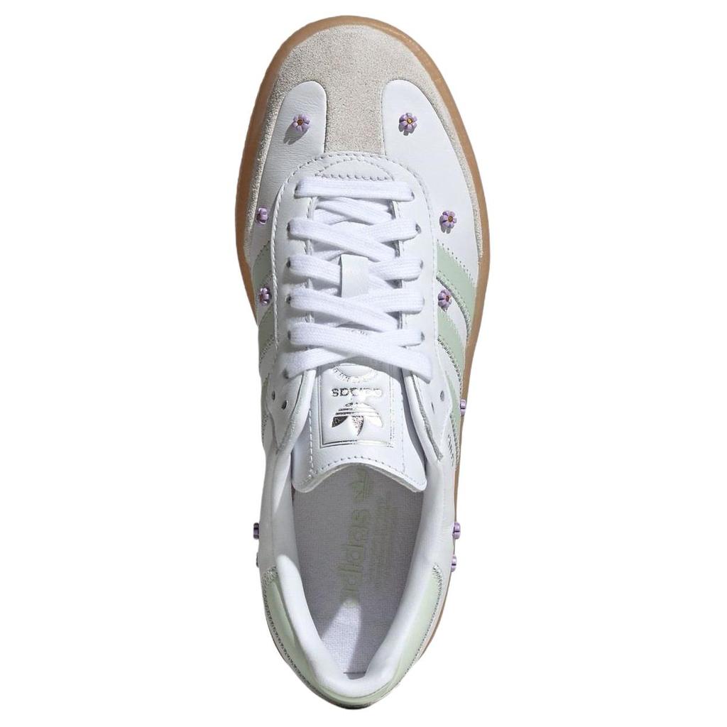 Sambae Wmns Adidas Originals 'Cloud White Linen Green Gum' Women's JS3954