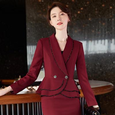 Busalong Korean Women's Professional Long-Sleeved Suit & Formal Trousers for Interviews & Work