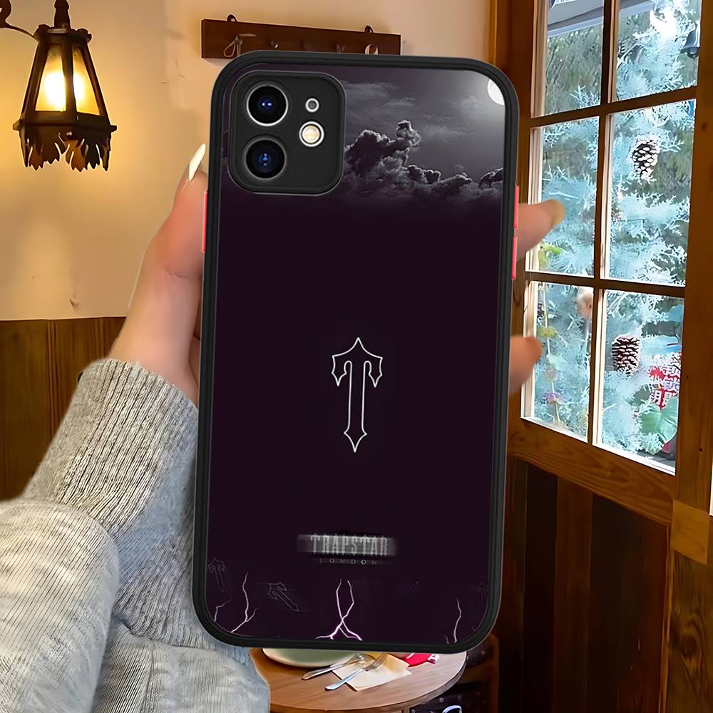 T-Trapstars Do iPhone 11 12 13 14 15 16 Pro Max Plus X XS MAX Odporne na wstrząsy Matowe Tylne Etui